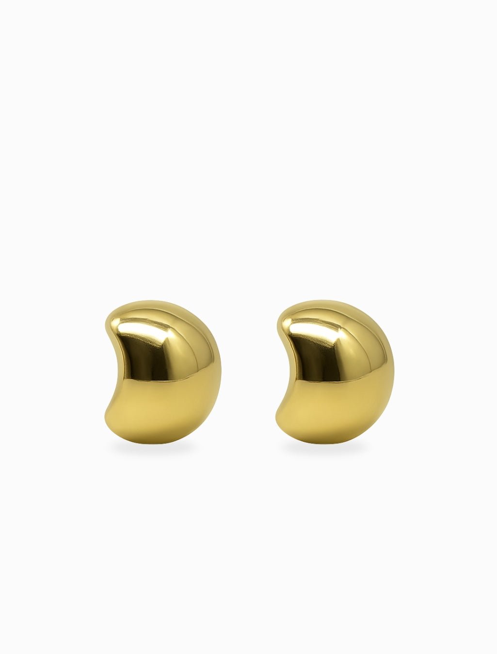 Half Ball Studs Gold - Zjoosh