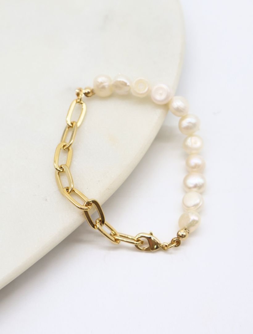 Half Pearl Bracelet - Zjoosh