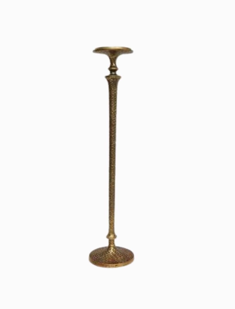 Hammered Pillar Candlestick Large - Zjoosh