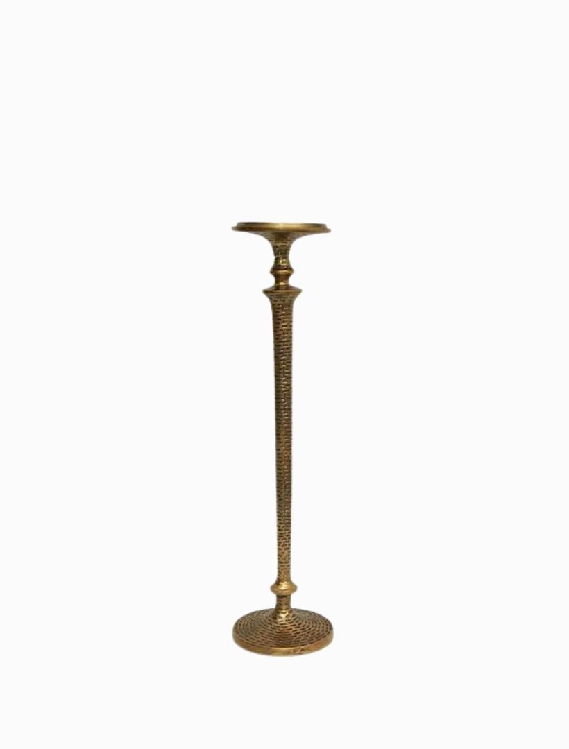 Hammered Pillar Candlestick Medium - Zjoosh