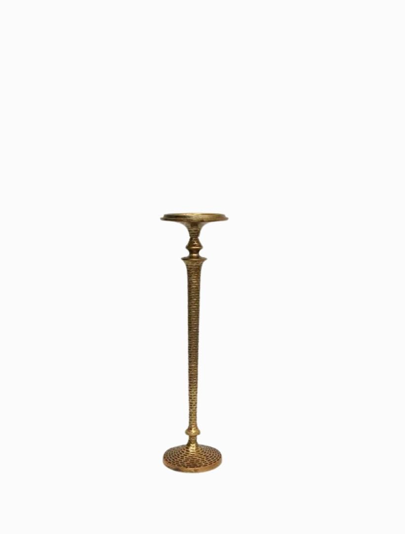 Hammered Pillar Candlestick Small - Zjoosh