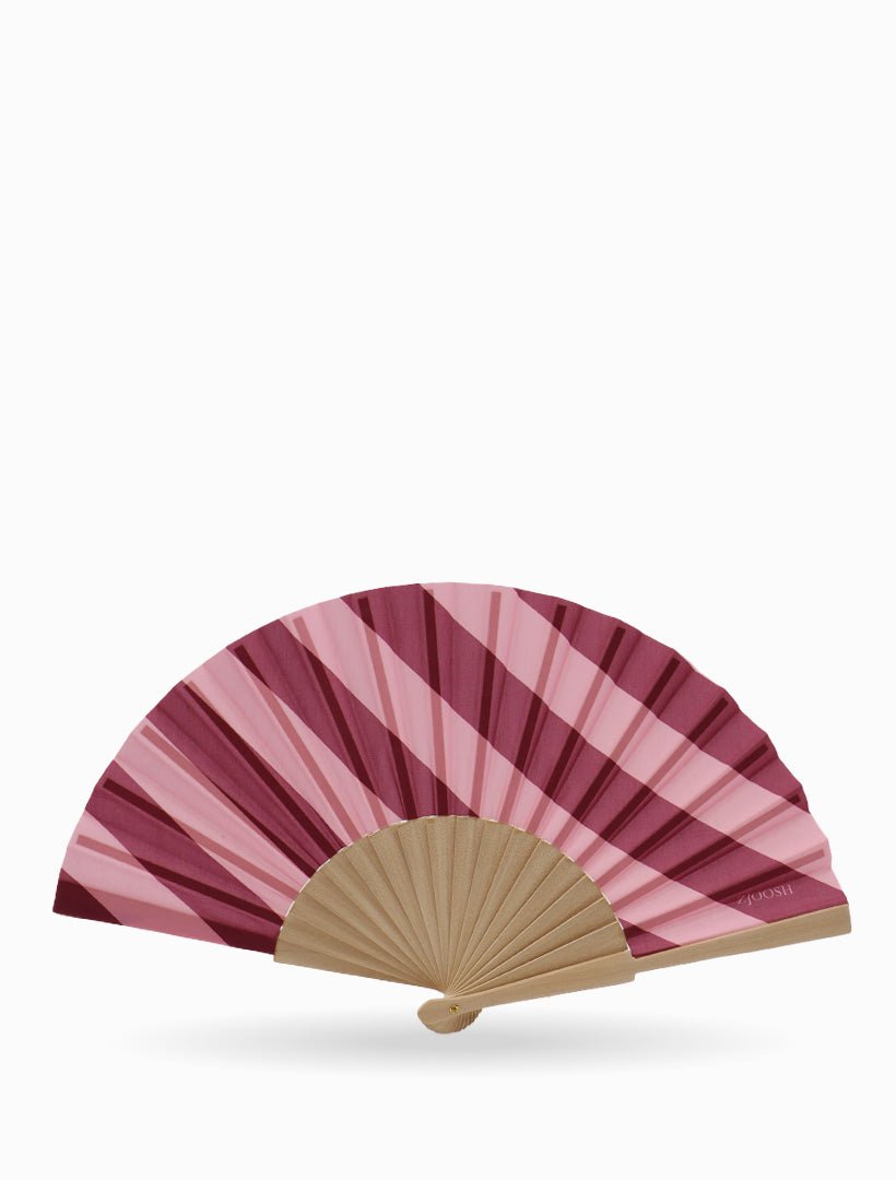 Hand Fan Pink and Burgundy - Zjoosh