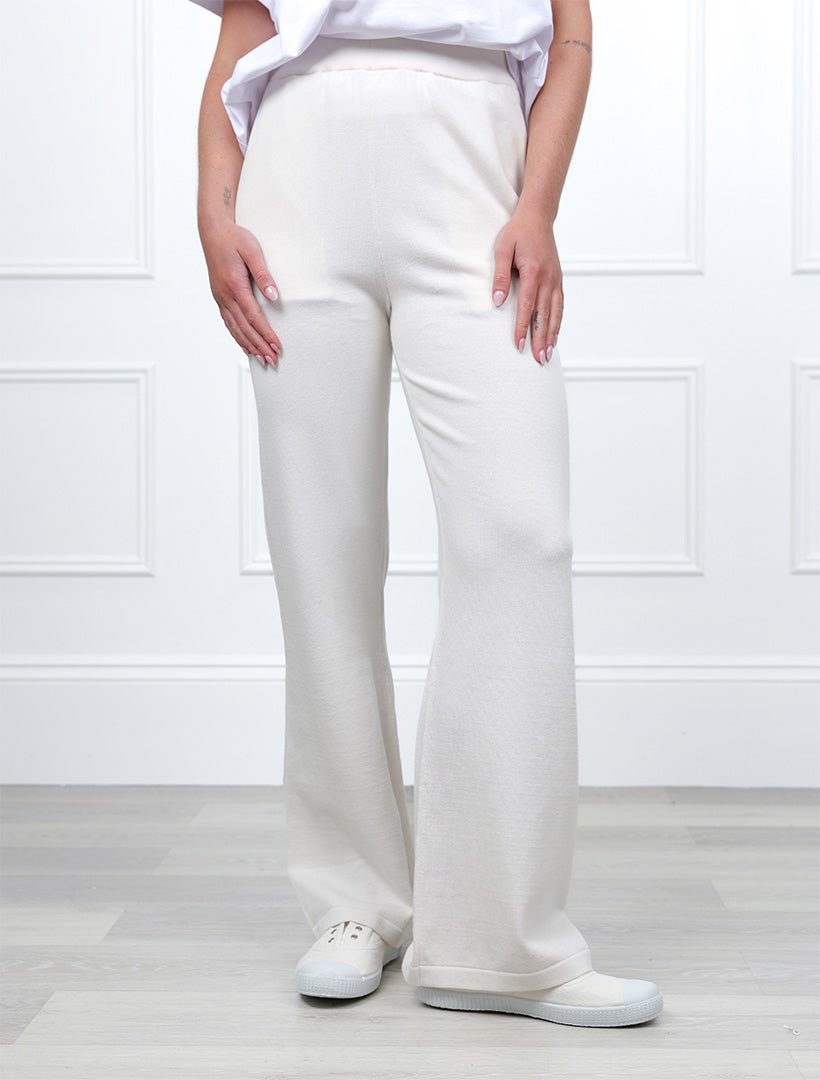 Hannah Knit Pants Bone - Zjoosh