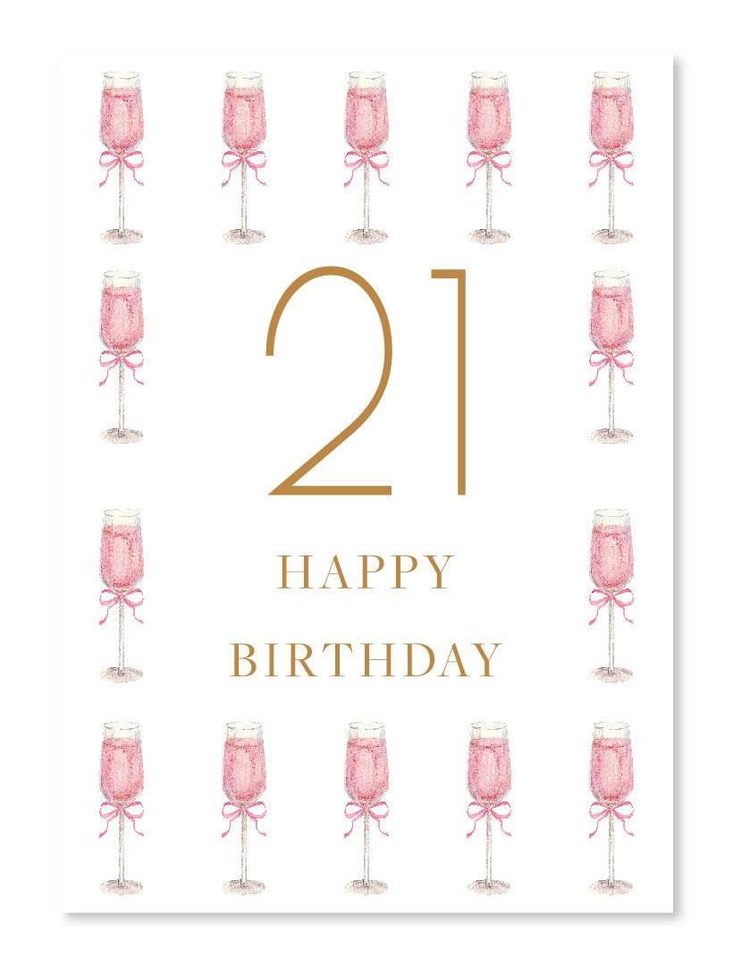 Happy 21st Birthday Card - Zjoosh