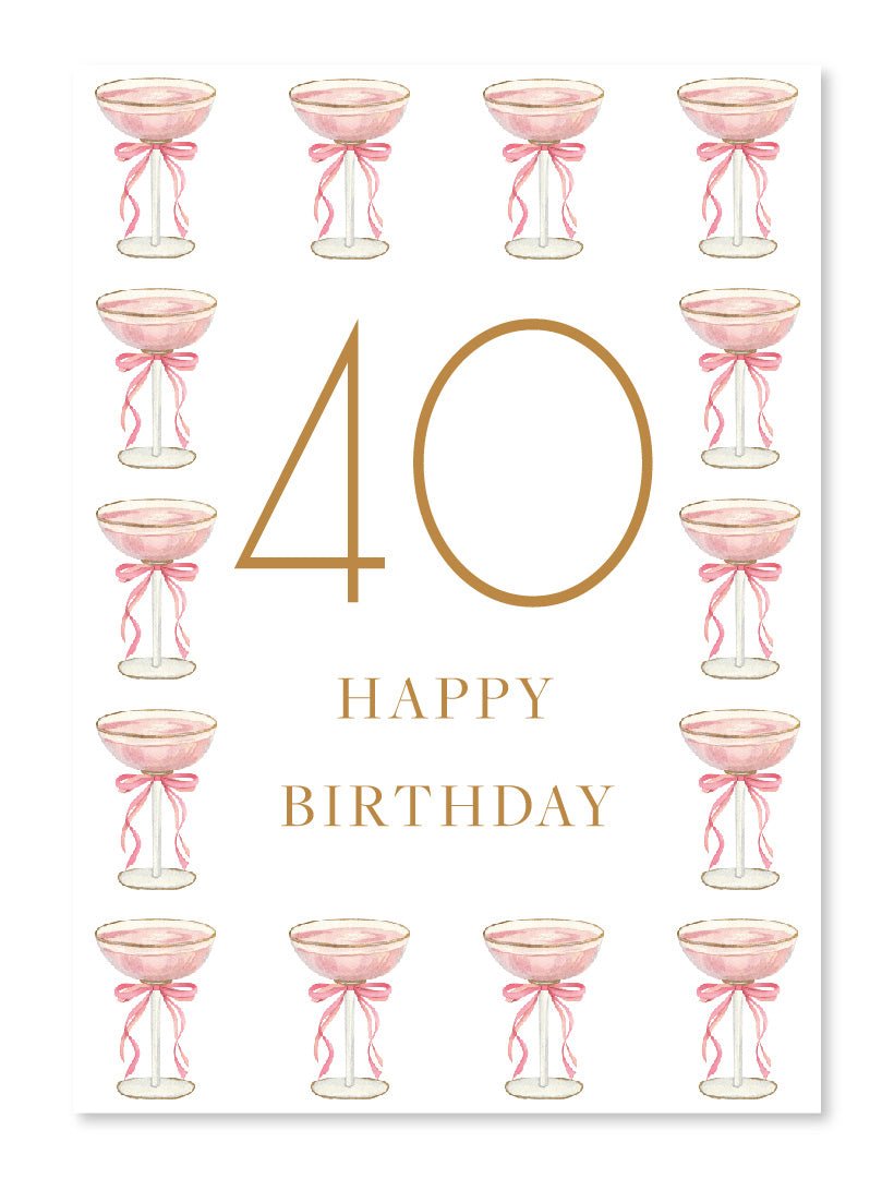 Happy 40th Birthday Card - Zjoosh