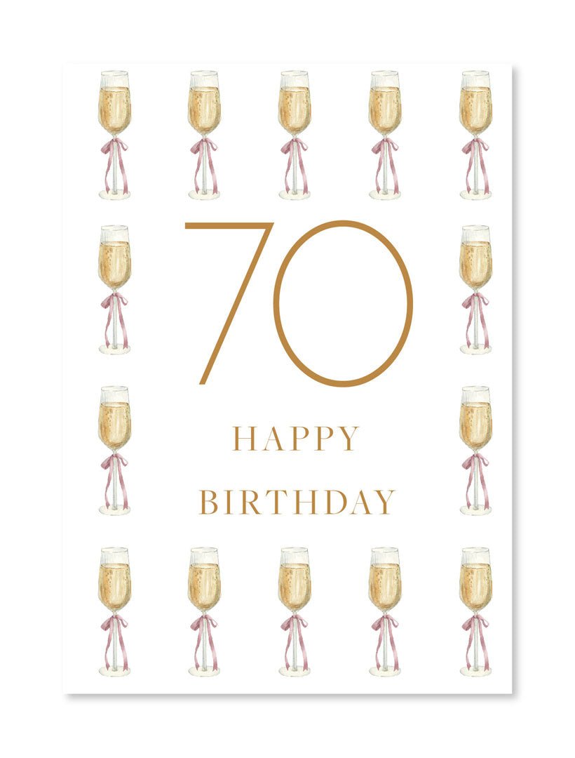 Happy 70th Birthday Card - Zjoosh