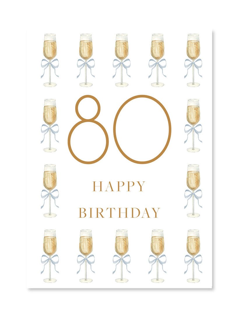 Happy 80th Birthday Card - Zjoosh