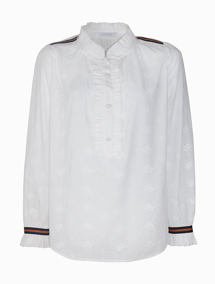 Hartford Lace Blouse White - Zjoosh