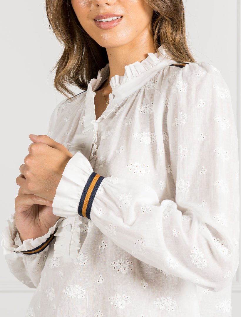 Hartford Lace Blouse White - Zjoosh