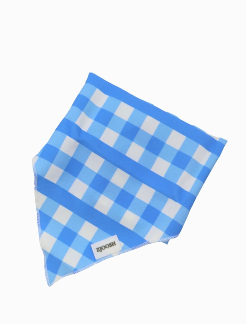 Harvey Gingham Bandana Blue - FINAL SALE - Zjoosh