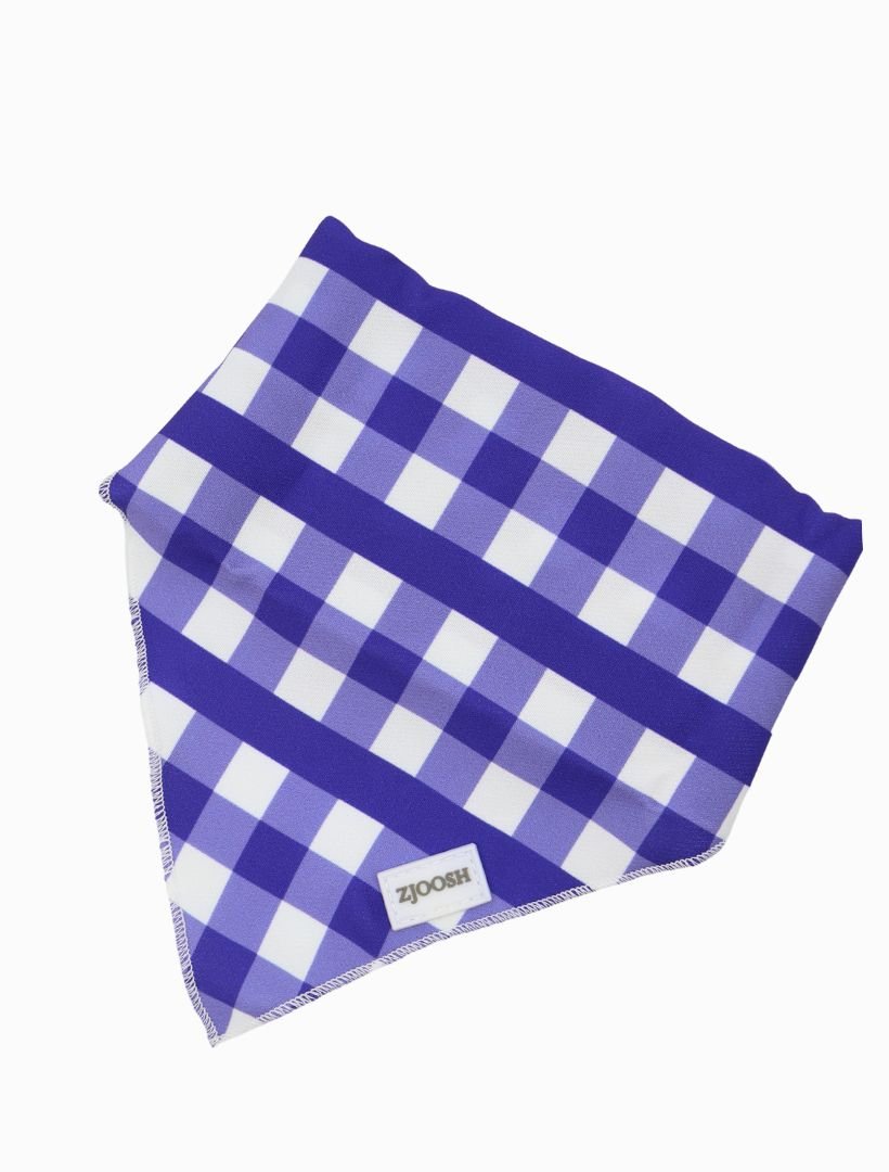 Harvey Gingham Bandana Navy - FINAL SALE - Zjoosh