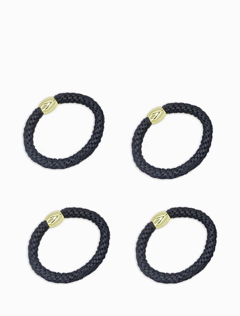 Harvey Hair Ties Set Black - Zjoosh