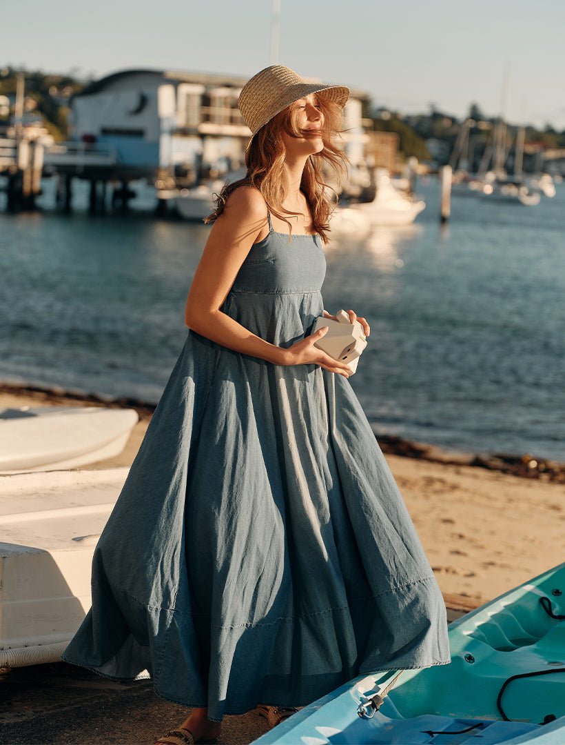 Hetty Denim Sundress - FINAL SALE - Zjoosh