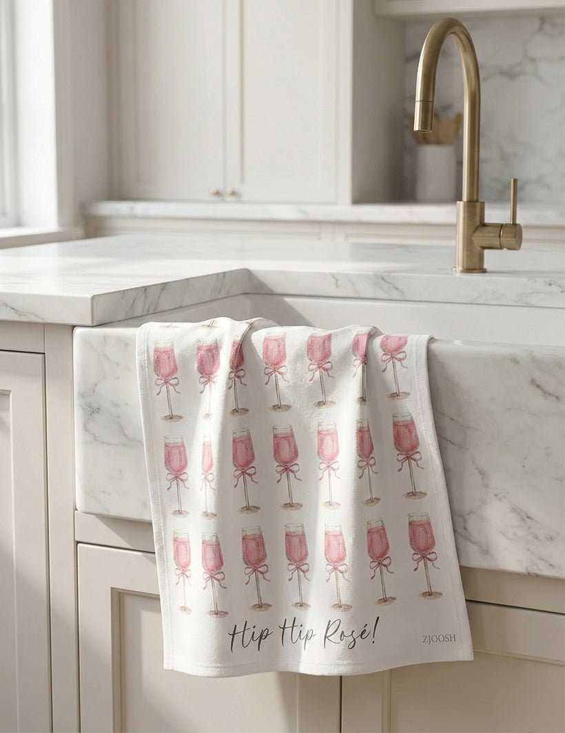 Hip Hip Rose Tea Towel - Zjoosh