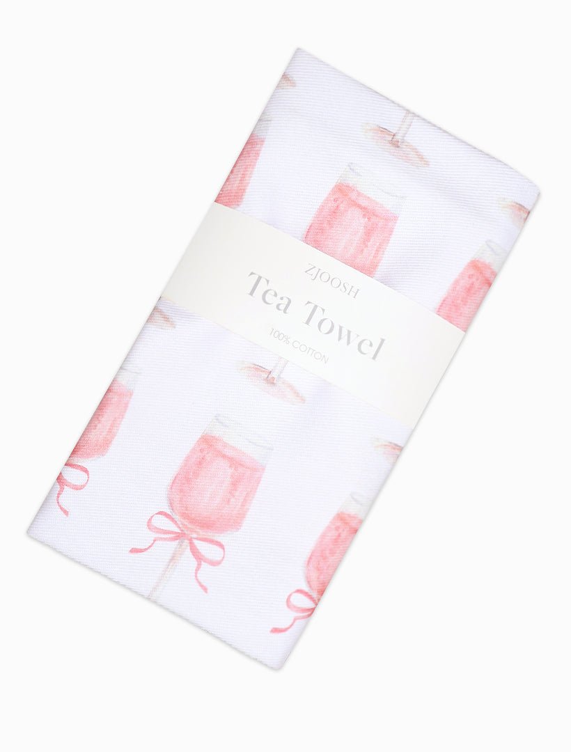 Hip Hip Rose Tea Towel - Zjoosh