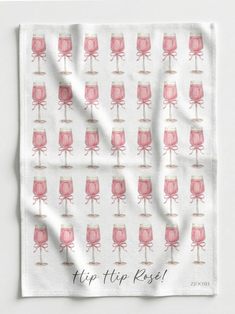 Hip Hip Rose Tea Towel - Zjoosh
