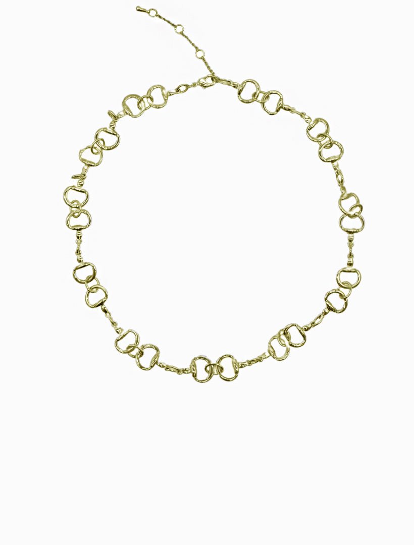 Horsebit Necklace Short Gold - Zjoosh