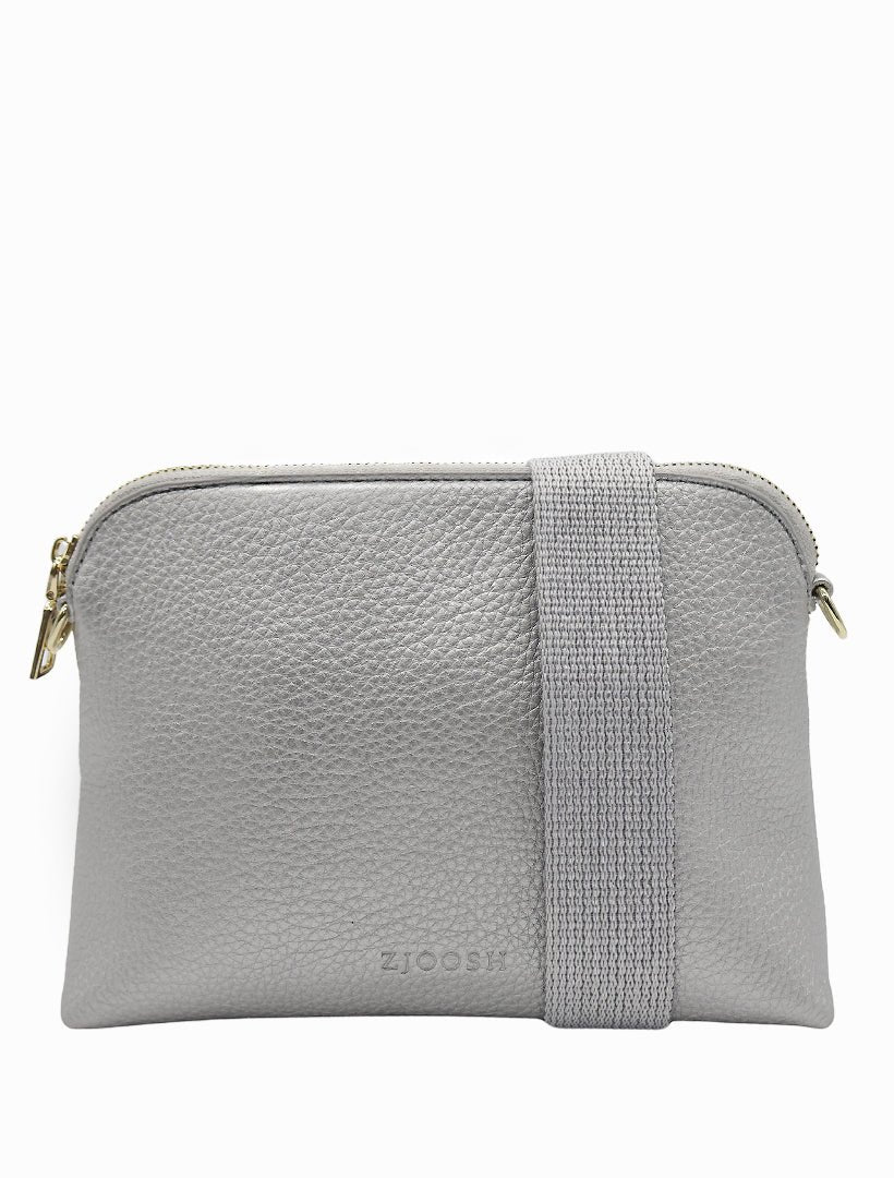 Hudson Cross Body Bag Silver - Zjoosh