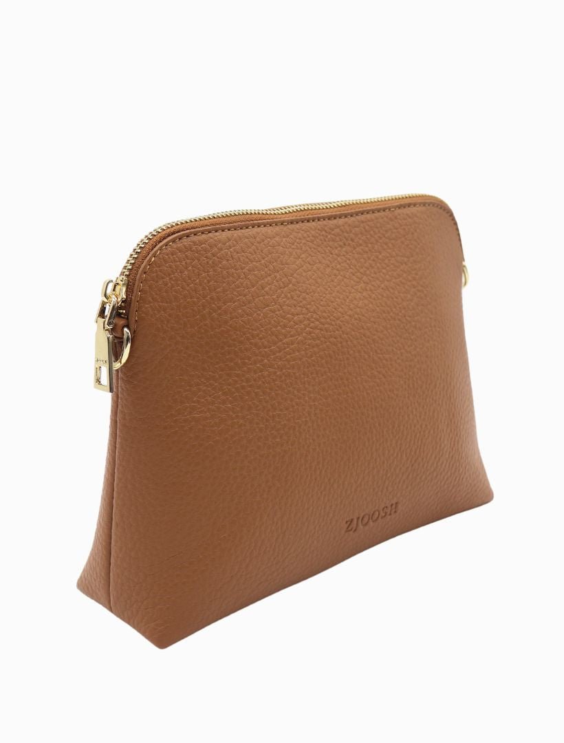 Hudson Cross Body Bag Tan - Zjoosh