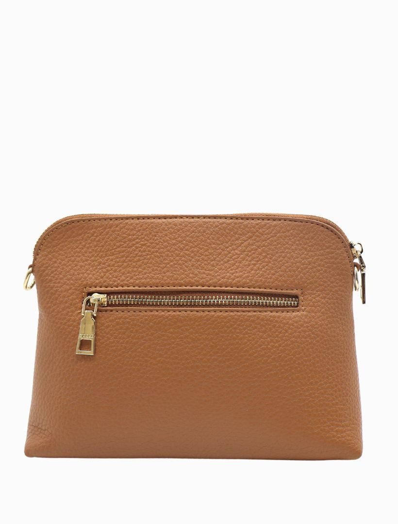 Hudson Cross Body Bag Tan - Zjoosh