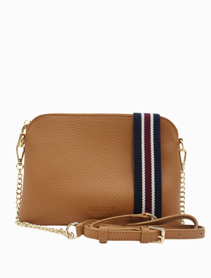 Hugo Cross Body Bag Tan - Zjoosh