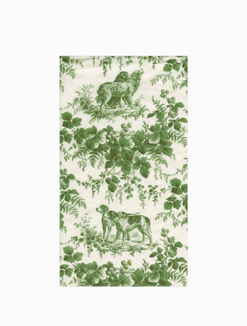 Huntington Toile Evergreen Napkins - Zjoosh