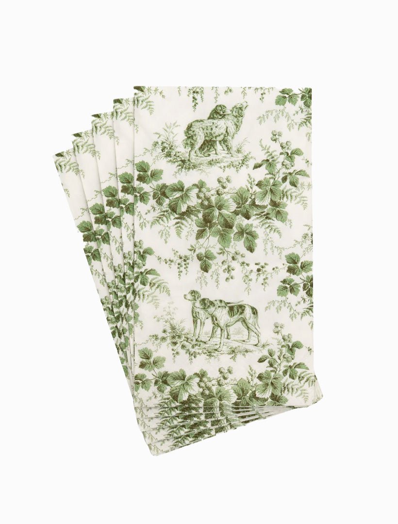 Huntington Toile Evergreen Napkins - Zjoosh