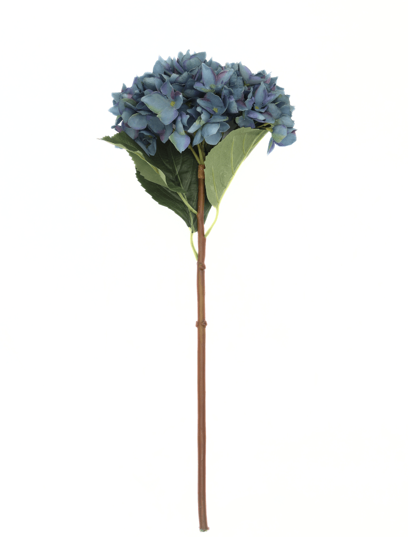 Hydrangea Stem 52cm Antique Blue - Zjoosh