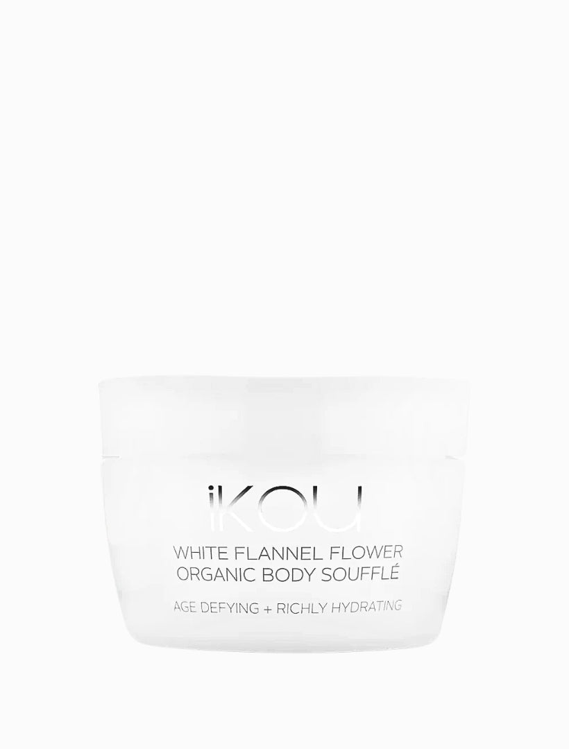 iKOU White Flannel Flower Organic Body Souffle - Zjoosh