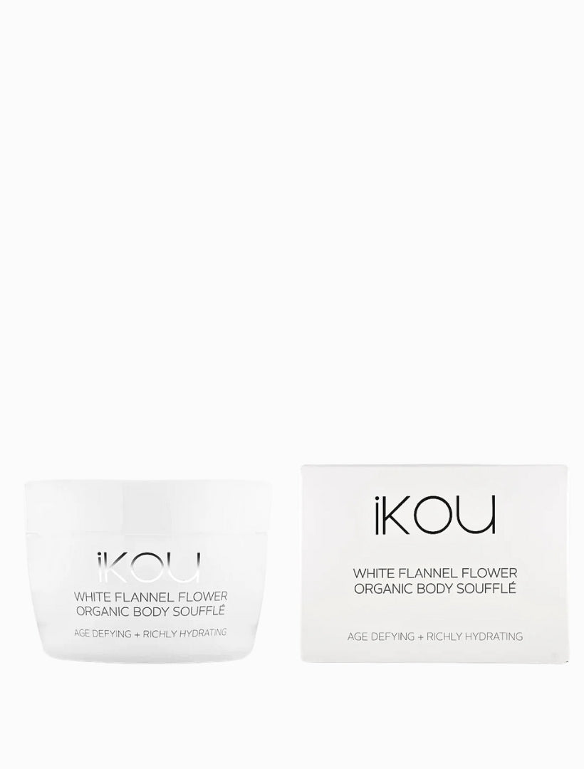 iKOU White Flannel Flower Organic Body Souffle - Zjoosh