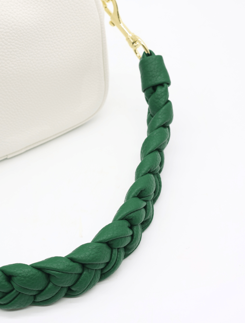 Jacie Plaited Strap Green - FINAL SALE - Zjoosh