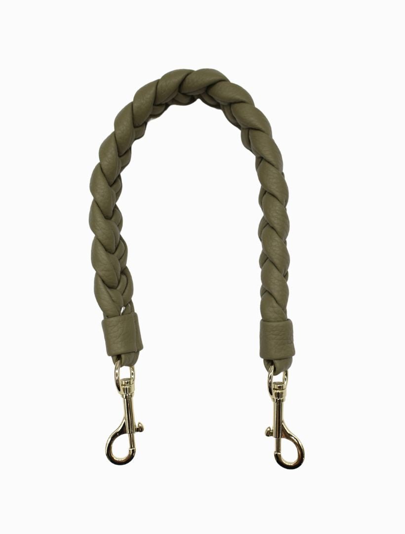 Jacie Plaited Strap Khaki - FINAL SALE - Zjoosh