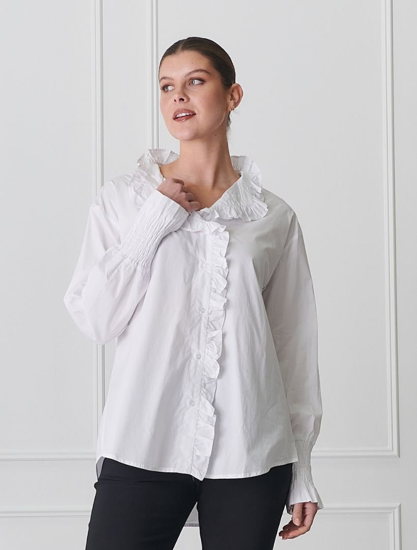 Jessica Shirt White - Zjoosh