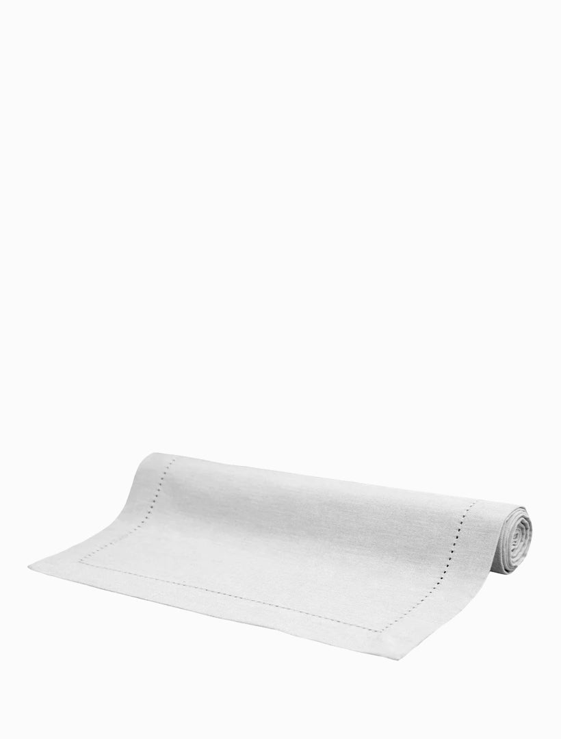 Jetty White Table Runner White - Zjoosh