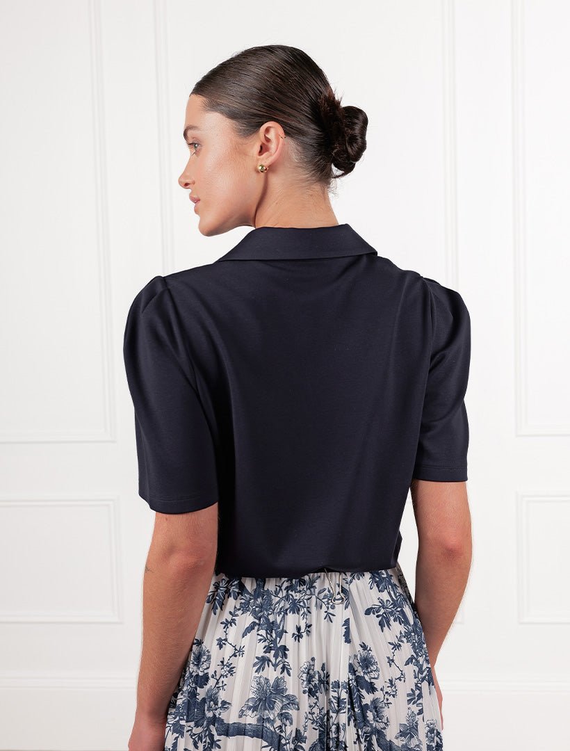 Jillian Ponti Fashion Top Navy - Zjoosh