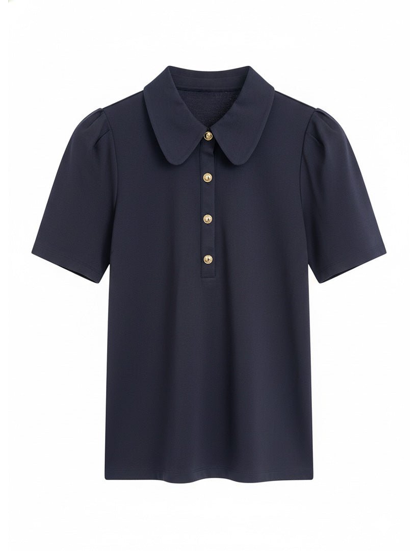 Jillian Ponti Fashion Top Navy - Zjoosh