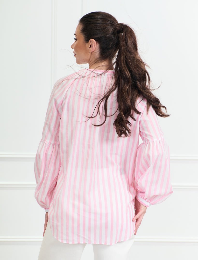 Jo Striped Shirt Pink - FINAL SALE - Zjoosh