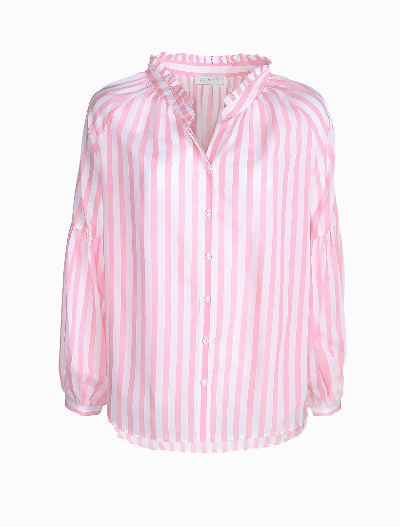Jo Striped Shirt Pink - FINAL SALE - Zjoosh