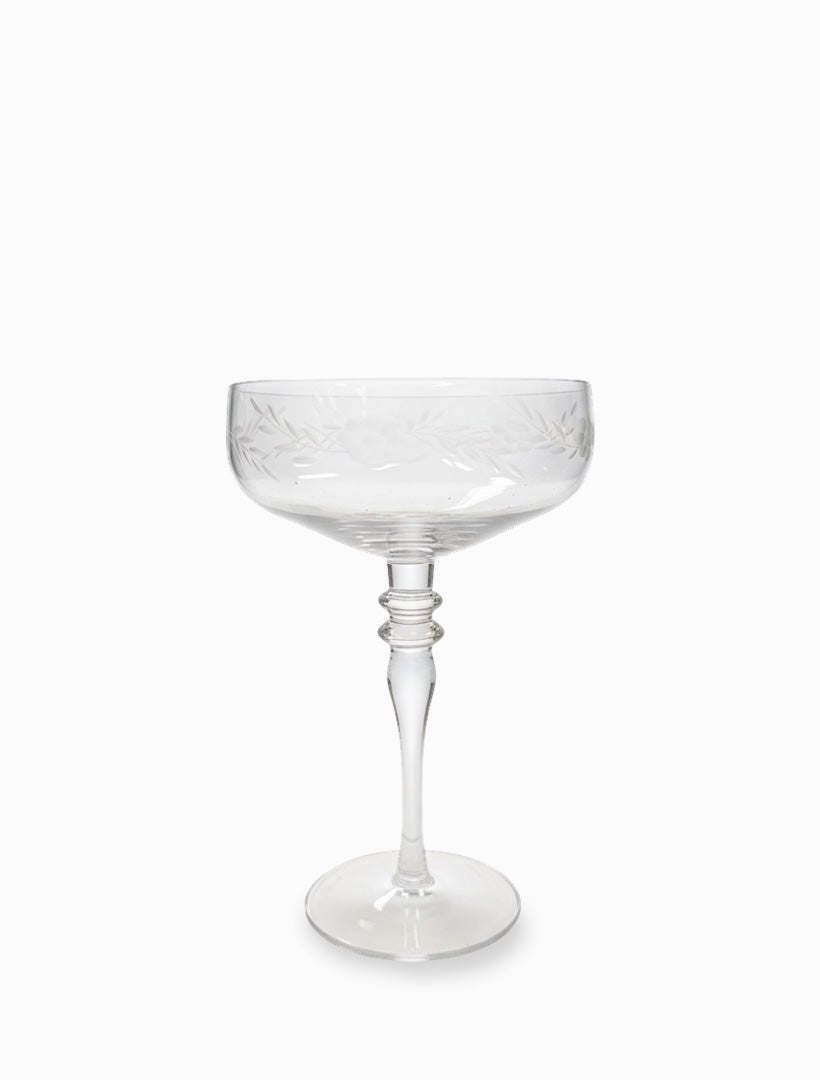 Jolie Fleur Crystal Coupes Clear - Zjoosh
