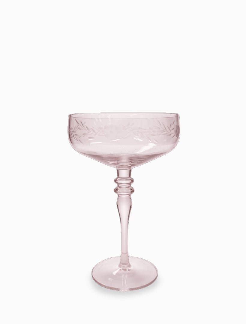 Jolie Fleur Crystal Coupes Pink - Zjoosh