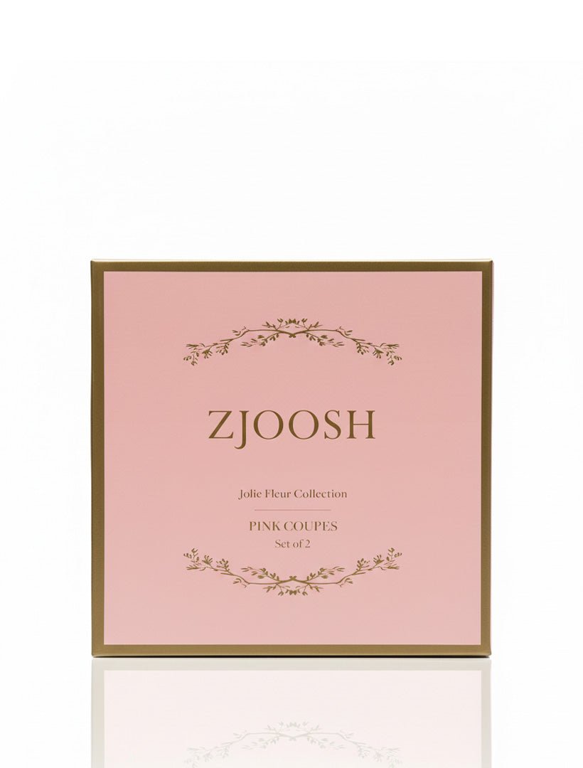 Jolie Fleur Crystal Coupes Pink - Zjoosh