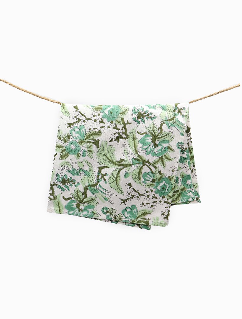 Kavya Napkin Set of 4 Green 45cm x 45cm - Zjoosh