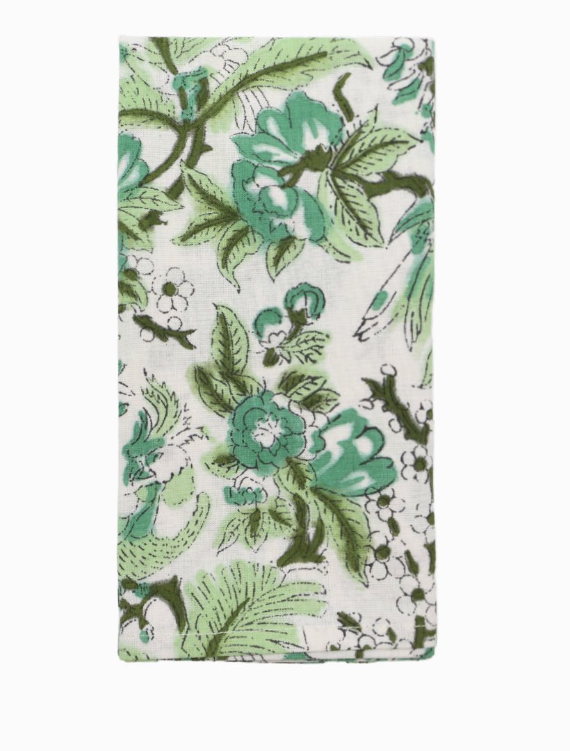 Kavya Napkin Set of 4 Green 45cm x 45cm - Zjoosh