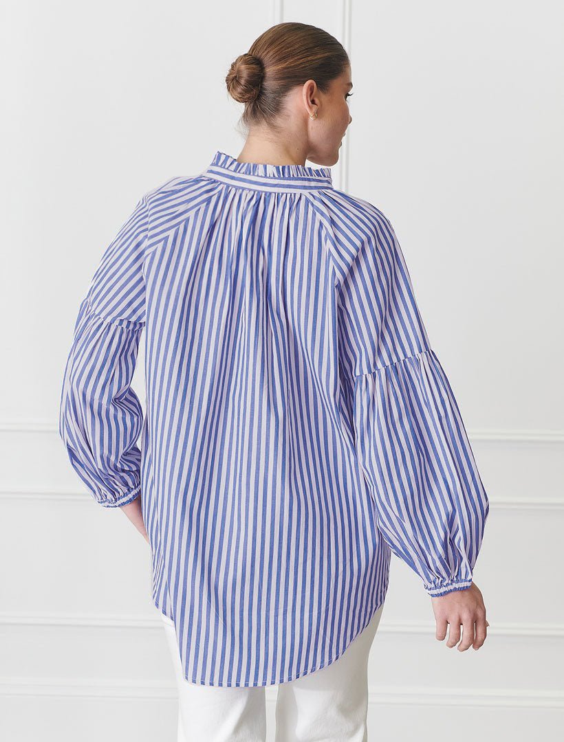 Kell Shirt Stripe Blue - Zjoosh