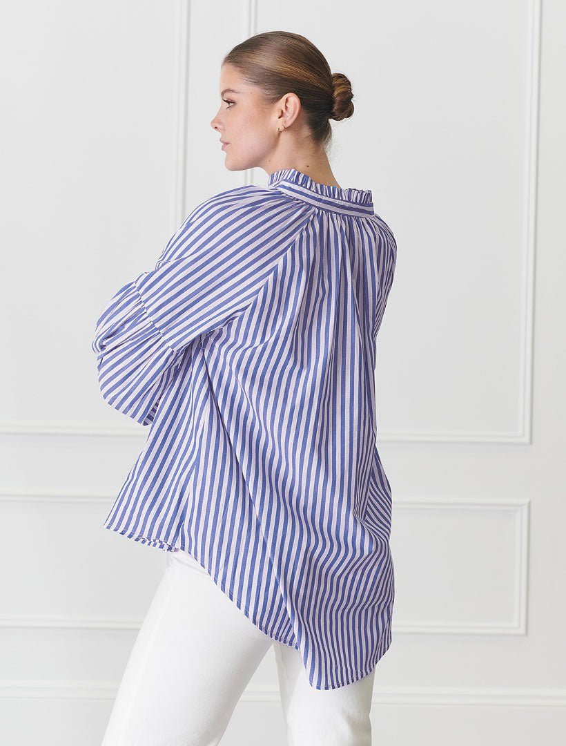 Kell Shirt Stripe Blue - Zjoosh