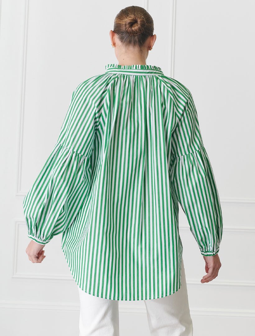 Kell Shirt Stripe Green - Zjoosh