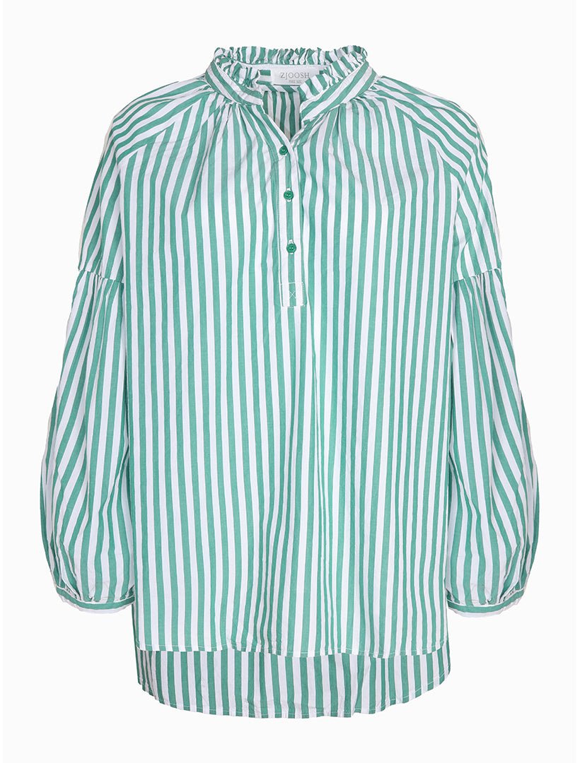 Kell Shirt Stripe Green - Zjoosh