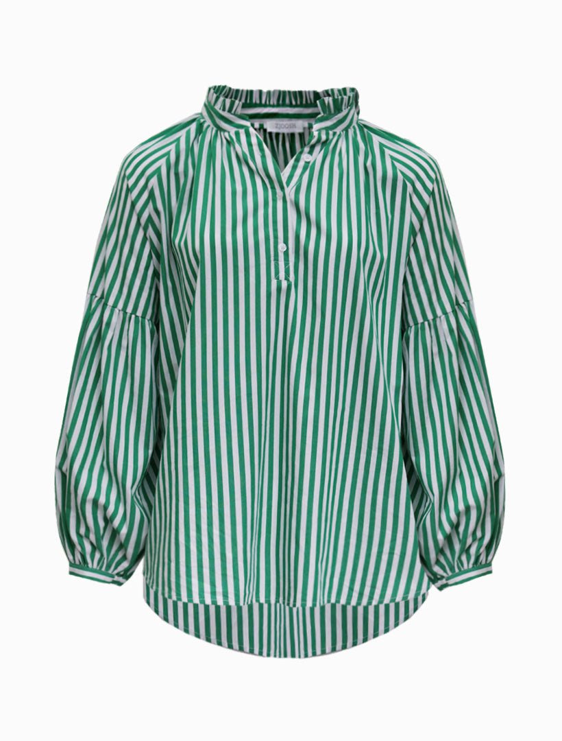 Kell Shirt Stripe Green - Zjoosh