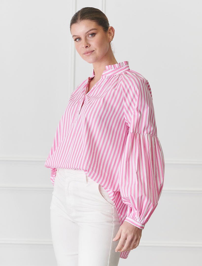 Kell Shirt Stripe Pink - Zjoosh