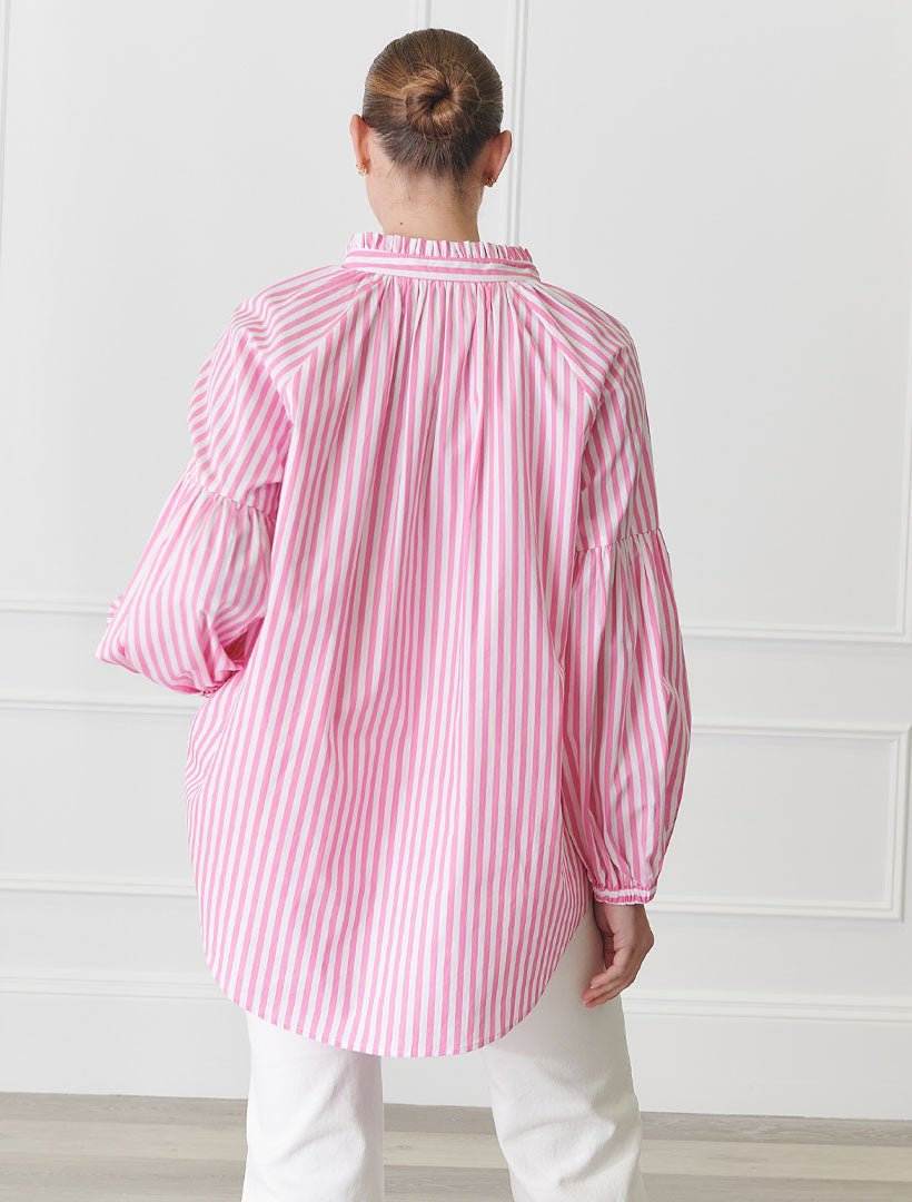 Kell Shirt Stripe Pink - Zjoosh